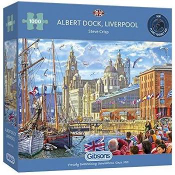 Albert Dock, Liverpool 1000 Piece Jigsaw Puzzle | Multi-Puzzle | Sustainable Puzzle for Adults | Premium 100% Recycled Board |  Great Gift for Adults | Gibsons Games