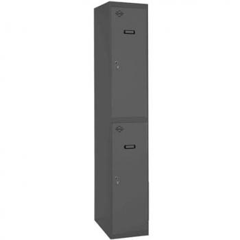 Taquilla Vestuario Metálica SimonRack, 2 Puertas, Incluye Llave, Dimensiones: 1800x400x500 mm, Color Antracita