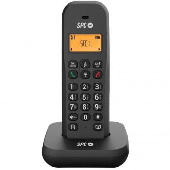 Teléfono Inalámbrico SPC Keops 7334N Negro, Identificación de Llamadas, Modo Eco, Pantalla Iluminada, 5 Melodías, Agenda 50 Contactos