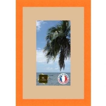 Marco de fotos de pared 16 x 16 x 29 x 29 marco, moderno, 2,3 cm de longitud, de madera, madera, Orange-17, Passe-Partout Sable