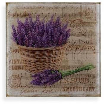 Cuadro Decorativo Versa Lavanda Cristal 30x30 cm