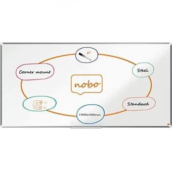 Pizarra Magnética de Acero Lacado Nobo Premium Plus de 1800X900Mm