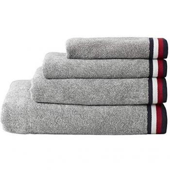 Tommy Hilfiger Toalla de rizo melange gris, 50 x 100 cm