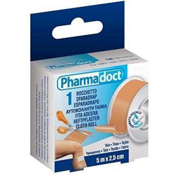 Bobina de tela elástica Pharmadoct 5 m x 2,5 cm - venda médica fuerte