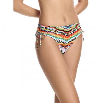 Braga de bikini Ory básica multicolor con costado regulable y alto corte de pierna L/XL