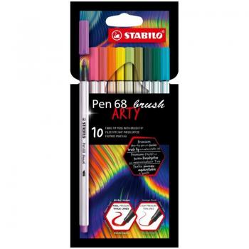 Stabilo Pen 68 Brush Arty Pack de 10 Rotuladores