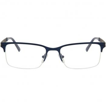 Gafas Recetadas Semi Rimless Metálicas Azules para Hombre - Gafas Anti-Azules - SmartBuy Collection