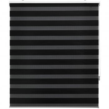 FirstlineGo Estor Noche y Dia traslucido Doble Tejido Negro 100 X 180 cm