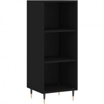 Aparador negro de madera multicapa 34.5x32.5x90 cm