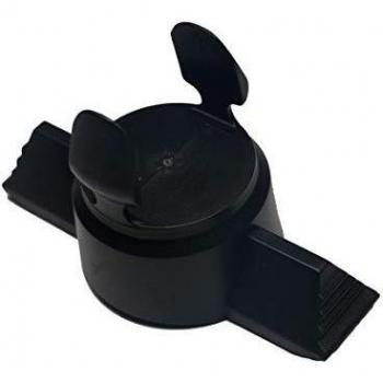 Tapón de cierre Westfalia 913183630121 para enganche de remolque desmontable - Protección contra agua y suciedad, color negro