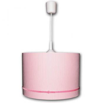Lámpara colgante de terciopelo Estria en color rosa