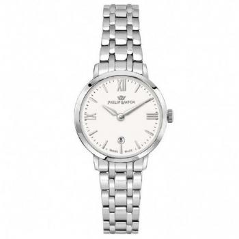 Philip Watch Swiss Made Audrey Women's Quartz Watch with Stainless Steel and White Dial R8253150514