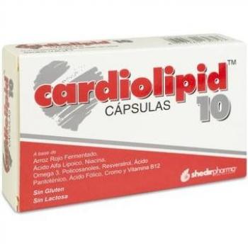 Shedir Pharma Cardiolipid 10 Plus - Suplemento alimenticio en forma de 30 comprimidos, formulado para el apoyo cardiovascular y la regulación de lípidos en sangre