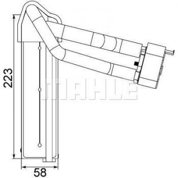 Evaporador de aire acondicionado MAHLE Premium para Ford 8M5H19850BB / 8M5H19850BA / 1551548 AE 97 000P