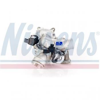 Turbocompresor de gases escape refrigerado por agua con juntas colector admisión NISSENS 93196