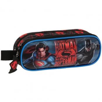 Warner Superman-Batman Neceser de Viaje, 1.45 Litros, Color Gris