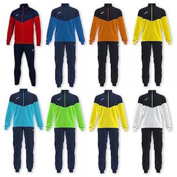 Joma Oxford Men's Fluorescent Green and Navy Tracksuit