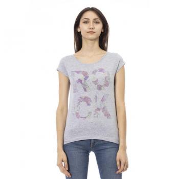 Trussardi Action Gray Cotton Tops & T-Shirt - S