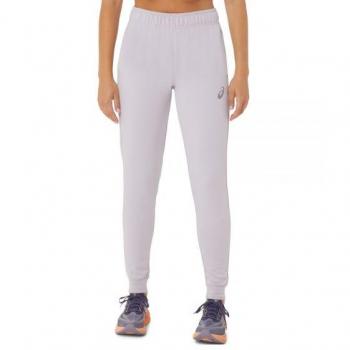Pantalón Asics Big Logo Sweat Lila Mujer - Textil, diseño cómodo, material suave, ajuste regular, logo grande de Asics en la parte frontal