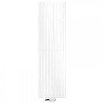 Radiador de Diseño Stella ECD Alemania 480 x 1600 mm Blanco con Conexión Central y Termostato Universal para Baño