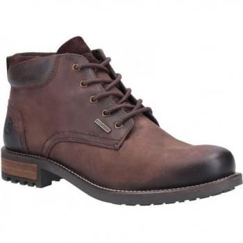 Cotswold Mens Woodmancote Leather Combat Boots (Brown) - Size UK 12