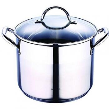 Bergner 18 cm Olla 24X18.5CM 8.2L C/T Gourmet Acer.INOX, Acero Inoxidable 18/10, 304 S/S, 24 cm
