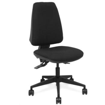 Silla Gaming Elche Asincrónica Negra con Base Piramidal y Ruedas de Nailon de 65mm