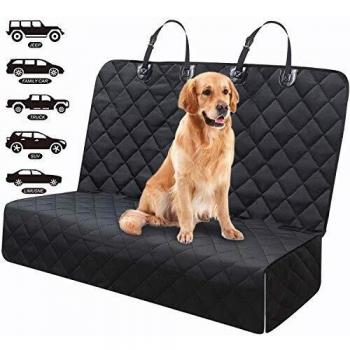 Fityou Funda Asiento Coche Perro, 600D Oxford de Tela Impermeable Resistente Protectores de Asiento para Coche Trasero, Protector de Tapicería para Perros Gato Mascotas Cubierta Accesorios para Viajes