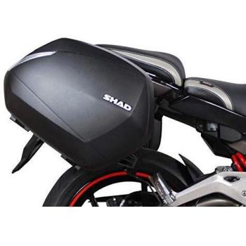 Shad K0ER62IF Soporte Maletas 3P System para Kawasaki Er6 N-F, Negro