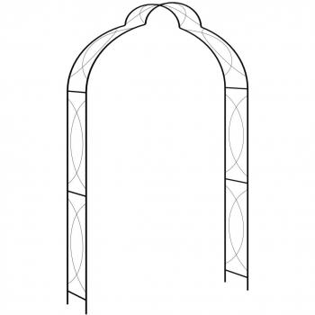 Black Iron Garden Pergola
