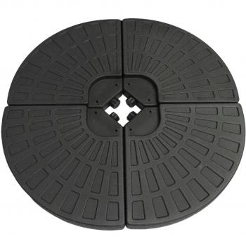Base Ventilador de Sombrilla Voladiza Rellenable con Agua o Arena Cantilever Parasol Square Base Diseño Ventilador Jardín Exterior Terraza Patio Base Parasol Paraguas Quitasol Toldo Dosel