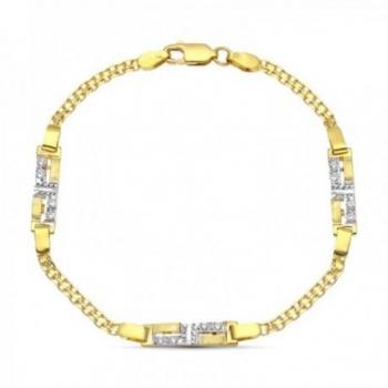 Pulsera Oro 18k Niña Comunión Circonitas Mosquetón