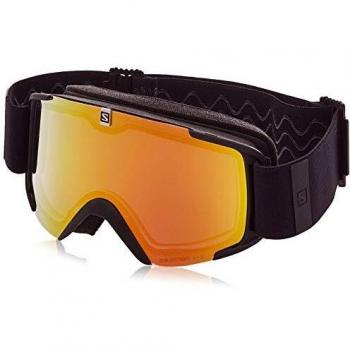 Salomon, Xview Photo, Máscara de esquí unisex, Negro/Rojo AW, L40844100