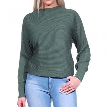 Only Adaline Life Women's Short Knit Sweater, Balsam Green, Size M