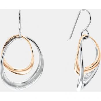 Pendientes Sculptural de acero bicolor Calvin Klein