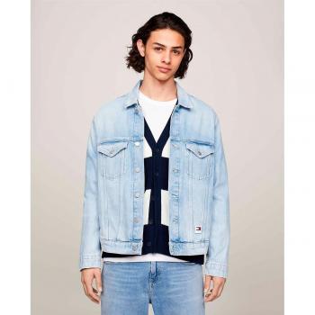 Regenerative Cotton Denim Jacket - Tommy Hilfiger, Male, Blue, Size: L