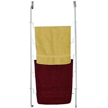 MSV TOALLERO para Puertas, Acero, Gris, 128x56.5x12 cm