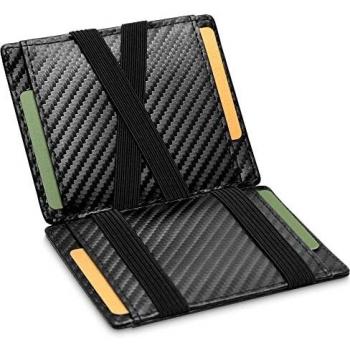 GenTo® LAS VEGAS - Cartera con y sin bolsillo para monedas - Protección RFID NFC probada - Cartera mágica - Magic Wallet - Incluye caja de regalo - Cartera inteligente - Cartera para hombres y mujeres