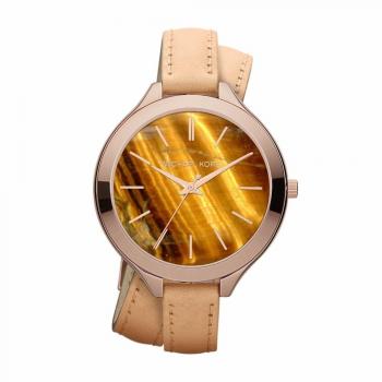 Reloj Michael Kors Mujer MK2328 (42mm) - Reloj de acero inoxidable, esfera blanca, cronógrafo, resistente al agua hasta 100 metros, correa de eslabones ajustable