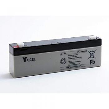 Batería AGM Sellada de Plomo YUCEL Y2.1-12 12V 2.1Ah F4.8