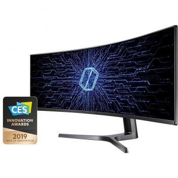 Samsung Odyssey CRG9 49 Dual-QHD Curved QLED Gaming Monitor, 5120 x 1440 Resolution, 120Hz Refresh Rate, LC49RG94SSPXEN