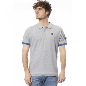 Invicta Gray Cotton Polo Shirt - L, Male, Size: L, Cotton, Logo Polo Shirt