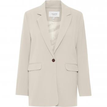 b.young Danta Women's Regular Fit Beige Blazer