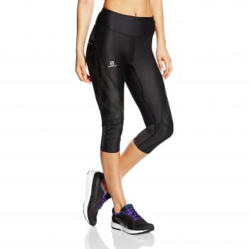 Salomon Intensity Tight W Mallas 3/4, Mujer, Negro