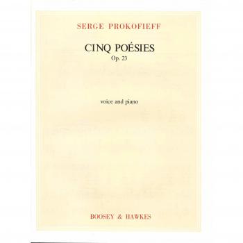 5 poesies op. 23 chant