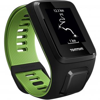 TomTom Runner 3, Reloj, Negro/Verde, S
