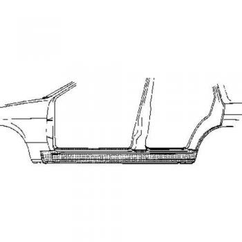 Chapa de acceso Van Wezel 0605.01, exterior izquierda, reparación de bas de caisse