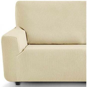 Eiffel Textile Funda Sillon Elastica Protector Adaptable Rústica, Marfil, 1 Plaza