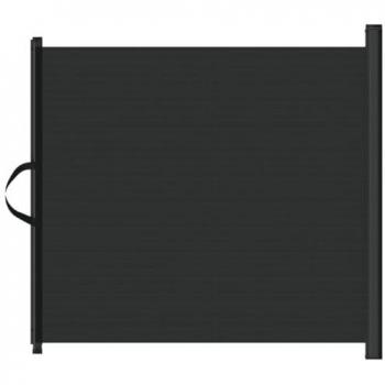 vidaXL Retractable Pet Gate Black 117.5x125 cm