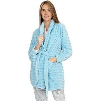 ADMAS Bata Manga Larga Calentita Winter Paisley para Mujer